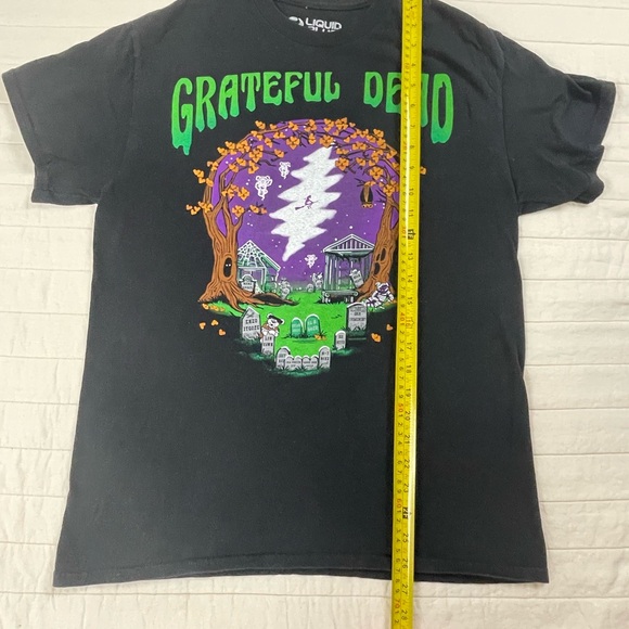 Grateful Dead Halloween Steel Your Face Official Liquid Blue Graphic Tee Medium - Picture 5 of 6